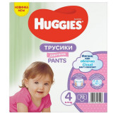 Scutece Pants Soft Comfort Girl Nr. 4, 9 -14 kg, 72 bucati, Huggies