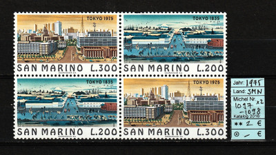 San Marino, 1975 | Metropole ale lumii (II) - Tokyo - Peisaj urban | MNH | aph foto