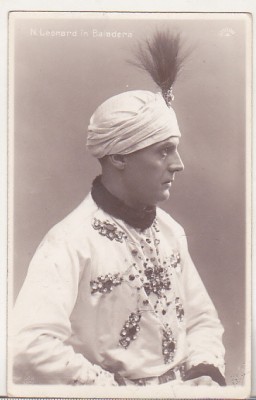bnk cp Nicolae Leonard in Baiadera - circulata 1929 foto
