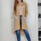 M578-14 Cardigan lung cu buzunare in fata