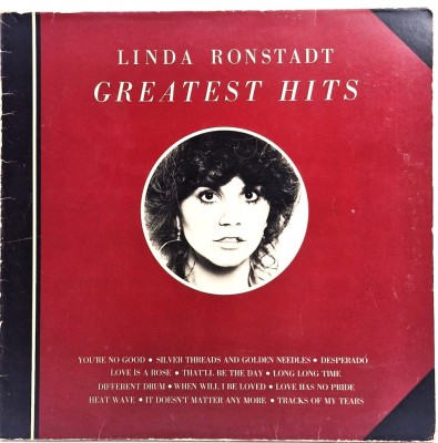 Linda Ronstadt &amp;lrm;&amp;ndash; Greatest Hits VG+ / VG+ vinil LP disc Asylum Germania 1976 rock foto