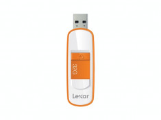 Memorie USB Lexar JumpDrive S75 32GB USB 3.0 Alb/Portocaliu foto