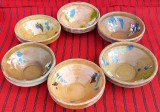 6 castroane (set 3), vase de ceramica traditionale moldovenesti, strachini de lut, arta populara, olarit 80 ani