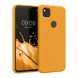 Husa Kwmobile pentru Google Pixel 4a, Portocaliu, Silicon, KWM000011JE042C, Carcasa