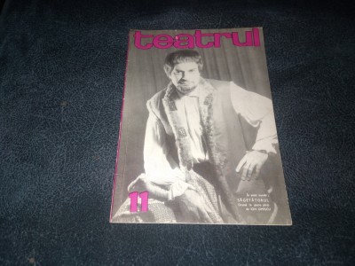 REVISTA TEATRUL NR 11 1968 foto