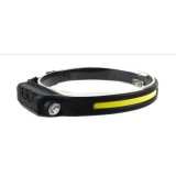 Lanterna frontala JBM 28027, iluminare LED 3W, 350 lumeni, senzor de miscare, reincarcabila, acumulator Li-ion, 3.7 V, 1200 mAh