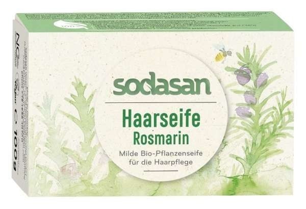 Sampon Solid pentru Par cu Rozmarin 100 gr Sodasan