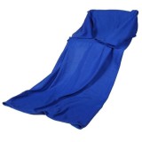 Patura cu Maneci FOXMAG24&reg;, Moale si Calduroasa, marime 140 x 180 cm, Albastra