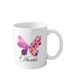 Cana din ceramica haioasa pentru matusa (familie), 330 ml, alba