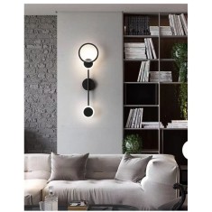 Aplica LED 60CM 30W, Negru, lumina rece/calda/neutra