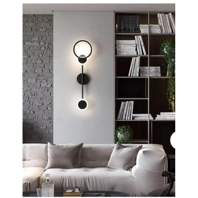 Aplica LED 60CM 30W, Negru, lumina rece/calda/neutra foto
