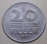 7.969 UNGARIA 20 FILLER 1968 BP, Europa, Aluminiu