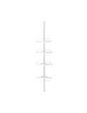 Cumpara ieftin Raft de colt pentru baie, Songmics, 85-305 cm, BCB001A, Alb