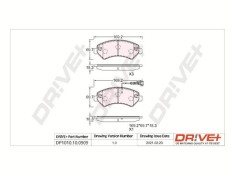 Dr!ve+ DP1010.10.0909 set placute frana,frana disc