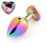 Dop Anal Rainbow Buttplug Small Heart Shape Multicolor Guilty Toys