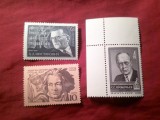 3 Serii 1 valoare URSS - Personalitati - Compozitori : 200 Ani Beethoven 1970 , Schostakov 1976 si Procofiev 1981