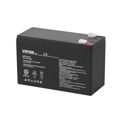 Accu.Pb.12V 7.5Ah Vipow F2 foto