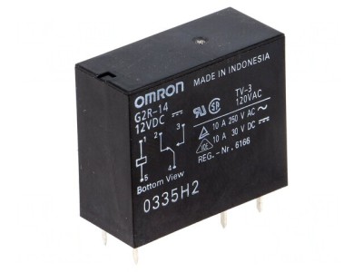 Releu electromagnetic SPDT 12VDC 10A foto