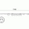 Senzor de avertizare,uzura placute de frana MINI MINI Cabriolet (R57) (2007 - 2016) BOSCH 1 987 473 525