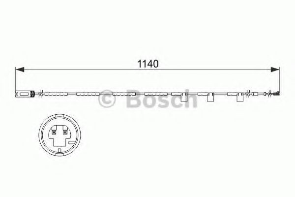 Senzor de avertizare,uzura placute de frana MINI MINI Cabriolet (R57) (2007 - 2016) BOSCH 1 987 473 525