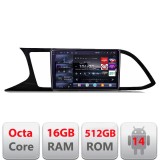 Navigatie Seat Leon 2013-2019 MIB Edotec Kit-306 8 core QLED 2K 16+512GB 360 Android Waze USB Navigatie Internet Youtube Radio