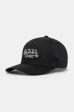 Von Dutch șapcă de baseball din bumbac culoarea negru, VD.0.CAS1.LOFB02