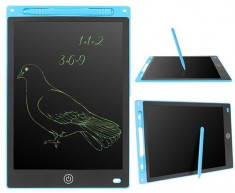 Tableta LCD, 10 inch, scris si desenat pentru copii, Albastra foto