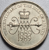 2 pounds 1989 Marea Britanie, Bill of Rights, km#960, starea din imagini, Europa