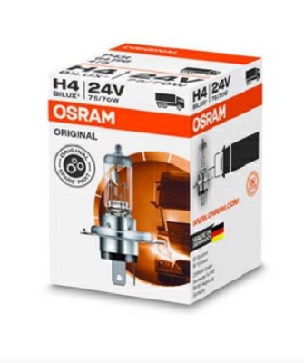 SET 10 X BEC CAMION h4 osram standard 24v, 75w foto