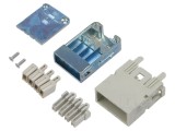 Conector ILME HDC MIXO GIGABIT 8 pini 5A inserturi contact tată
