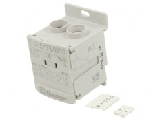 Bloc de Distribuție Gri cu 12 Borne TS35