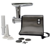 Masina de Tocat Carne Electrica Motoyama, Corp Inox, 4000 W, Accesorii carnati, chiftele sau kebbe