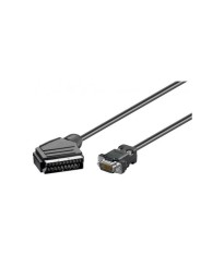 Cablu SCART la VGA 15 pini monitor 5m Goobay