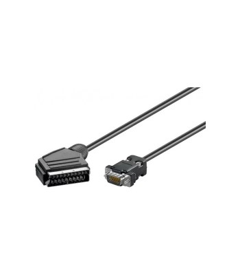 Cablu SCART la VGA 15 pini monitor 5m Goobay foto