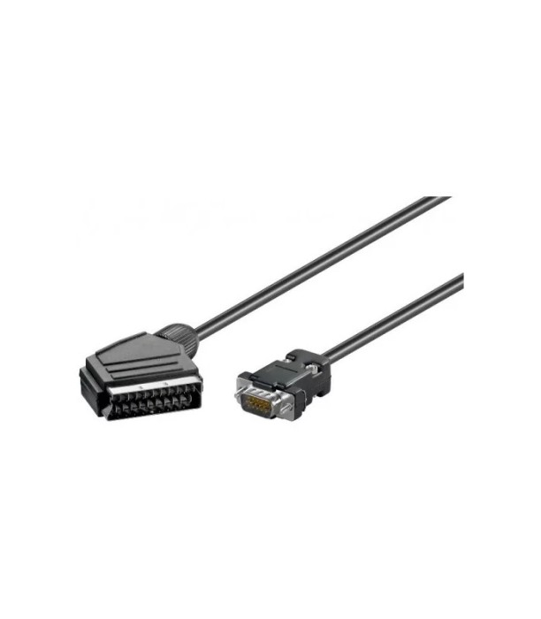 Cablu SCART la VGA 15 pini monitor 5m Goobay