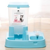 Distribuitor de alimente si apa pentru animale, 2in1, culoare Albastru AVX-AG684, AVEX