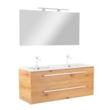 Mobilier complet de baie Vario Clam 120 stejar-stejar