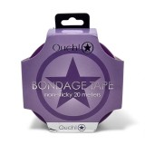 Bandă OUCH! Bondage Tape, pentru jocuri erotice BDSM, nelipicioasă, lungime 20 m, culoare mov