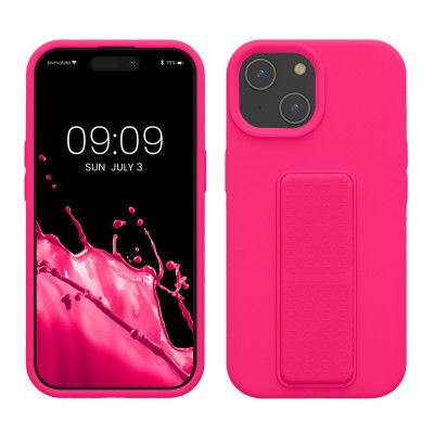 Husa Kwmobile pentru Apple iPhone 15, Roz, Silicon, KWM000022NT002C foto