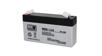 Baterie gel MPLPower AGM VRLA 6V/1.3Ah (97x24x52mm) foto