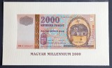 Ungaria, 2.000 Forint, Comemorativă Millennium, UNC.