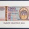 Ungaria, 2.000 Forint, Comemorativă Millennium, UNC.