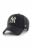 47brand șapcă de baseball din bumbac MLB New York Yankees culoarea negru, cu imprimeu, 47 Brand