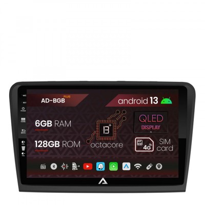 Navigatie Skoda Superb 2 (2008-2015), Android 13, B-Octacore 6GB RAM + 128GB ROM, 10.1 Inch - AD-BGB10006+AD-BGRKIT043 foto