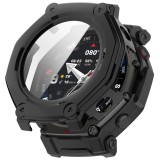 Husa + folie Amazfit T-Rex 3 Pro Asteroid GSM Defense, negru (Pachet 360&deg;)