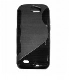 Husa silicon S-line neagra pentru Samsung Galaxy W (Wonder) i8150