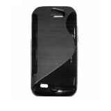 Husa silicon S-line neagra pentru Samsung Galaxy W (Wonder) i8150