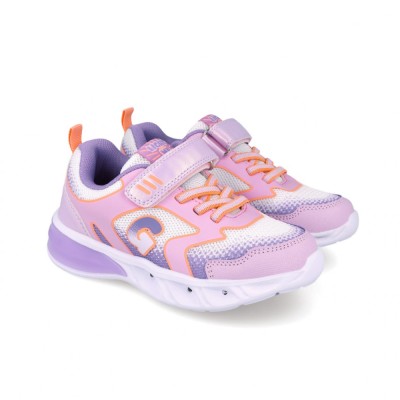 Sneakers cu luminite garvalin 252828, mov (marime: 33) foto