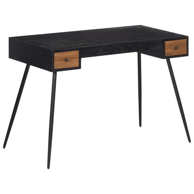 vidaXL Birou, 117x56,5x75 cm, lemn masiv de tec reciclat 358528 foto