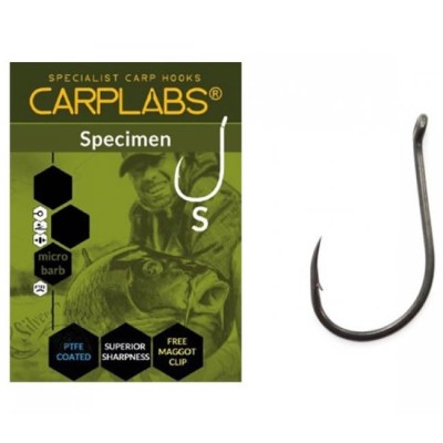 Carlige Konger Carplabs Specimen Titanium Grey Ringed Nr.1/0, 6buc/plic foto